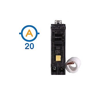 1 POLE 20 AMP BOLT ON EQUIPMENT PROTECTING GFI CIRCUIT BREAKER