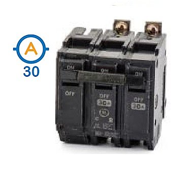 2 POLE 30 AMP BOLT ON FACTORY SHUNTED CIRCUIT BREAKER