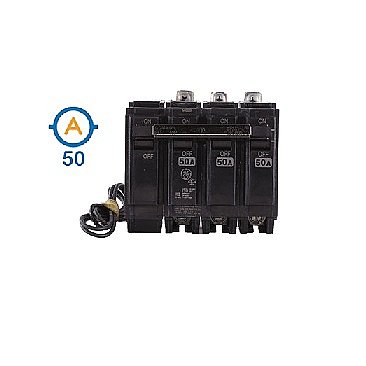 3 POLE 50 AMP BOLT ON FACTORY SHUNTED CIRCUIT BREAKER