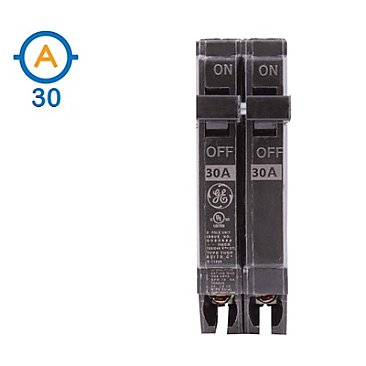 2 POLE 30 AMP PUSH ON CIRCUIT BREAKER