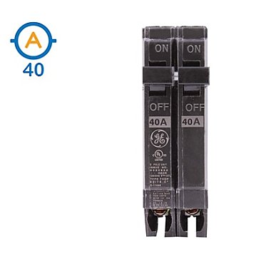2 POLE 40 AMP PUSH ON CIRCUIT BREAKER