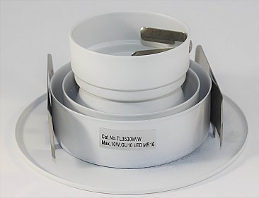 3-1/2" ADJUSTABLE WHITE REFLECTOR/WHITE TRIM