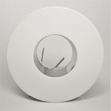 TL3537CH, AXITE, 3-1/2", WHITE, PIN, HOLE, 2", OPENING, CHROME, REFLECTOR