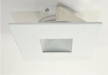 3-1/2" WHITE SQUARE PINHOLE TRIM