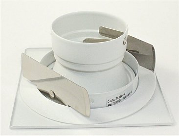 3-1/2" WHITE SQUARE PINHOLE TRIM