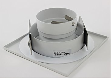 3-1/2" SQUARE WHITE REFLECTOR TRIM