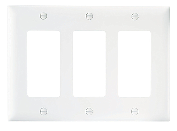 TP263W, PASS, AND, SEYMOUR, WALL, PLATE, 3 GANG, NYLON, WHITE