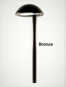 TN-0-BRZ, AXITE, TITIAN, SIDE, DOME, PATH, LIGHT, 12V, BI-PIN, G4, BRONZE