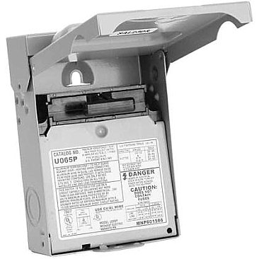 U065P, HYDEL, NON-FUSIBLE, 60, AMP, 1PH, PHASE, AC, DISCONNECT