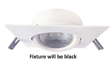 4" SQUARE GIMBAL 3/4/5K BLACK AIRTIGHT VERSION