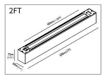 2FT ARCHITECTURAL LINEAR 15/13/10 WATT 1950 LUMENS WHITE