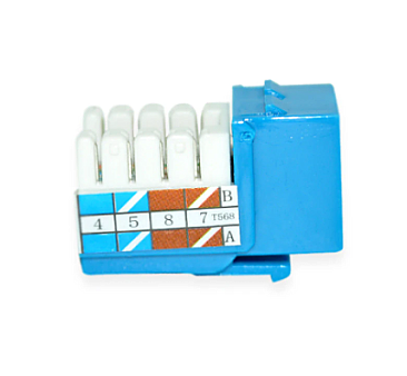 WPCD0140BL, CABLE, CONCEPTS, CAT6, RJ45, KEYSTONE, INTERNET, JACK., BLUE