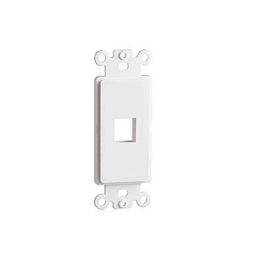 WPCD0851WH, KEYSTONE, DECORA, STYLE, INSERT, 1, PORT., WHITE, STRAP