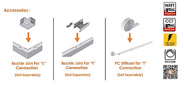 8FT ARCHITECTURAL LINEAR 100/80/60 WATT 13000 LUMENS WHITE