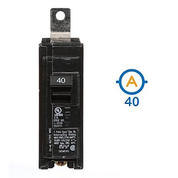 1 POLE 40 AMP BOLT ON CIRCUIT BREAKER