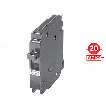 BL1-020, SIEMENS, 1, POLE, 20, AMP, BLUE, LINE, BREAKER, PUSH, ON
