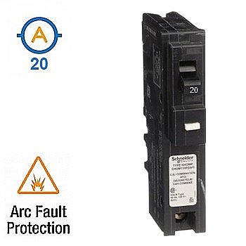 1 POLE 20 AMP COMBINATION ARC FAULT CIRCUIT BREAKER