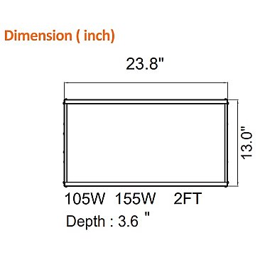 155/130/105 WATT 21000 LUMENS 4K/5K 120/347V LINEAR HIGHBAY
