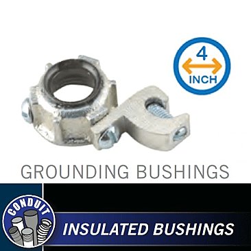 GB4, HUBBEL, GROUND, BUSHING, 4"
