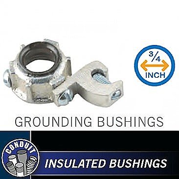 GB34, HUBBEL, GROUND, BUSHING, 3/4"
