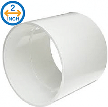 SWC02, ROYAL, 2", WHITE, COUPLING, FOR, TELEDUCT, OR, DB2