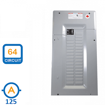 SEQ32125, SIEMENS, CANADA, 125A, MAIN, BREAKER, 32/64CCT, PANEL,, GREY