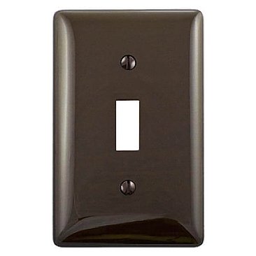 NP1, HUBBELL, TRADE, SELECT, 1G, TOGGLE, PLATE, BROWN