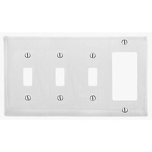 NP326W, HUBBELL, TRADE, SELECT, COMBO, 4G, 3, 1, OPENING, WHITE