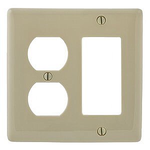 NP826I, HUBBELL, TRADE, SELECT, COMBO, 2G, DUPLEX, DECORA, IVORY