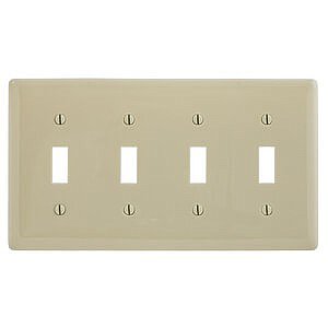 NP4I, HUBBELL, TRADE, SELECT, 4G, TOGGLE, PLATE, IVORY