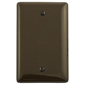 NP13, HUBBELL, TRADE, SELECT, 1G, BLANK, PLATE, BROWN