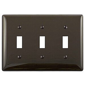 NP3, HUBBELL, TRADE, SELECT, 3G, TOGGLE, PLATE, BROWN