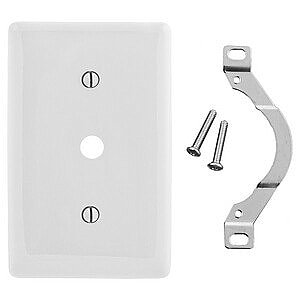 NP12W, HUBBELL, 1G, .406, IN, OPENING, STRAP, MOUNT, LIGHT, ALMOND