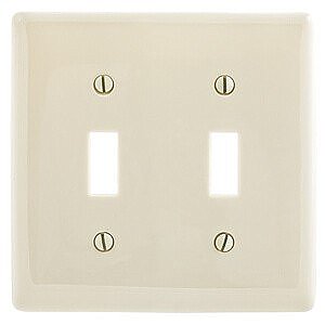 NP2LA, HUBBELL, TRADE, SELECT, 2G, TOGGLE, PLATE, LIGHT, ALMOND