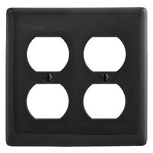 NP82BK, HUBBELL, TRADE, SELECT, DUPLEX, 2G, 2, DUPLEX, BLACK