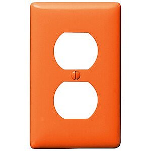 NP8OR, HUBBELL, TRADE, SELECT, 1G, DUPLEX, ORANGE