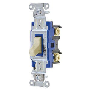1201I, HUBBELL, 1P, 15A, 120-277V, INDUSTRIAL, SWITCH, IVORY