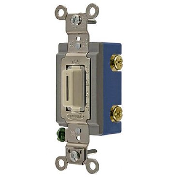 HBL1201LI, HUBBELL, 1P, 15A, 120-277V, HD, IND, LOCKING, SWITCH, IVORY