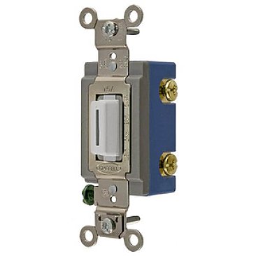 HBL1201LW, HUBBELL, 1P, 15A, 120-277V, HEAVY, DUTY, INDUSTRIAL, LOCKING, SWITCH