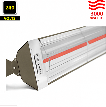 W-3024-SS-BR, INFRATECH, BRONZE, W-, SINGLE, ELEMENT, HEATER, 3000, WATTS, 240V