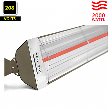 W-2028-SS-BR, INFRATECH, BRONZE, W-, SINGLE, ELEMENT, HEATER, 2000, WATTS, 208V