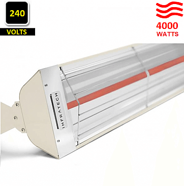 W-4024-SS-AL, INFRATECH, ALMOND, W-, SINGLE, ELEMENT, HEATER, 4000, WATTS, 240V
