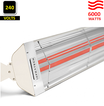 WD-6024-SS-AL, INFRATECH, ALMOND, WD-, DUAL, ELEMENT, HEATER, 6000, WATTS, 240V