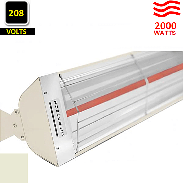 W-2028-SS-BE, INFRATECH, BEIGE, W-, SINGLE, ELEMENT, HEATER, 2000, WATTS, 208V