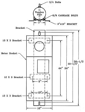 CT4PMK36, HYDEL, POLE, MOUNT, KIT, FOR, CT4-BC-INK, METER, BASE