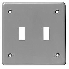 RTSC20-2, ROYAL, PIPE, 2 GANG, FLAT, PVC, COVER, 2, TOGGLE, OPENINGS