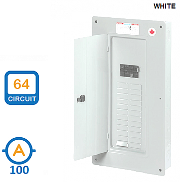 SEQ32125SMDW, SIEMENS, , 125A, MAIN, BREAKER, 32/64CCT, PANEL, W/, COVER, WHITE