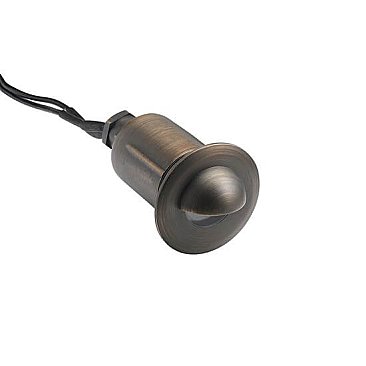 15491CBR, KICHLER, 12V, MR8, RECESSED, IN-GROUND, W/, COWL, CENTENNIAL, BRASS