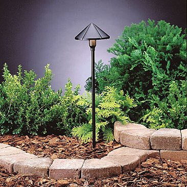15826BKT30R, KICHLER, CENTER, MOUNT, 30K, LED, PATH, LIGHT, TEXTURED, BLACK