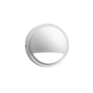 15764WHT27R, KICHLER, 12V, LED, 27K, HALF, MOON, DECK, LIGHT, TEXTURED, WHITE